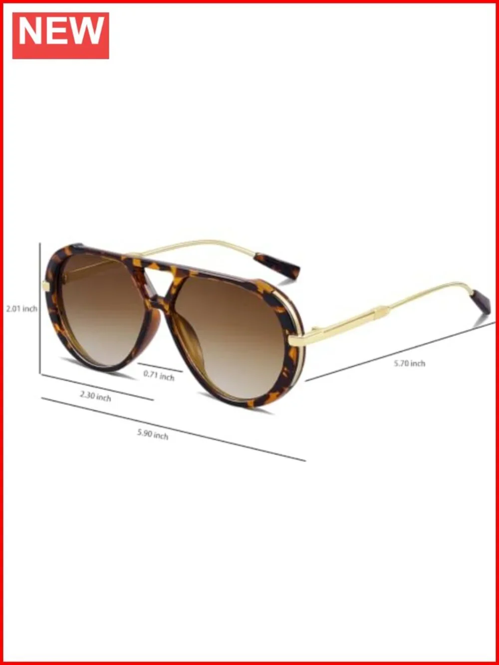 Oversized Aviator Sunglasses Retro Pilot Shades Vintage Chunky Large